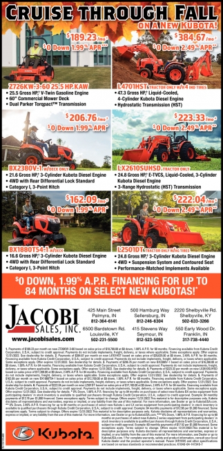 Cruise Through Fall On A New Kubota!