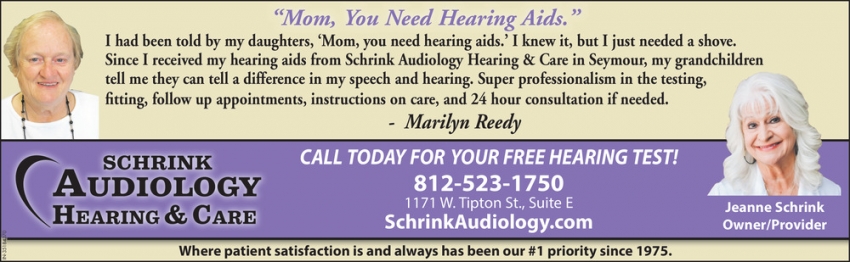 Schrink Audiology Hearing & Care