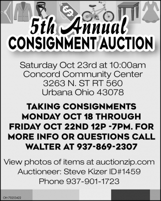 5th Annual Consignment Auction