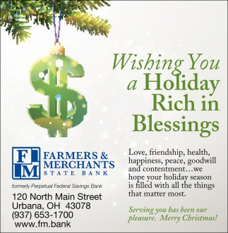 Wishing You A Holiday Rich In Blessings