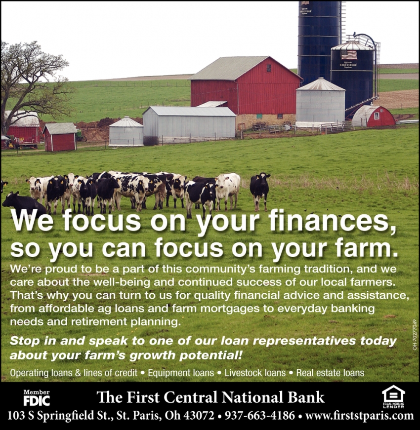 We Focus on Your Finances, So You Can Focus On Your Farm