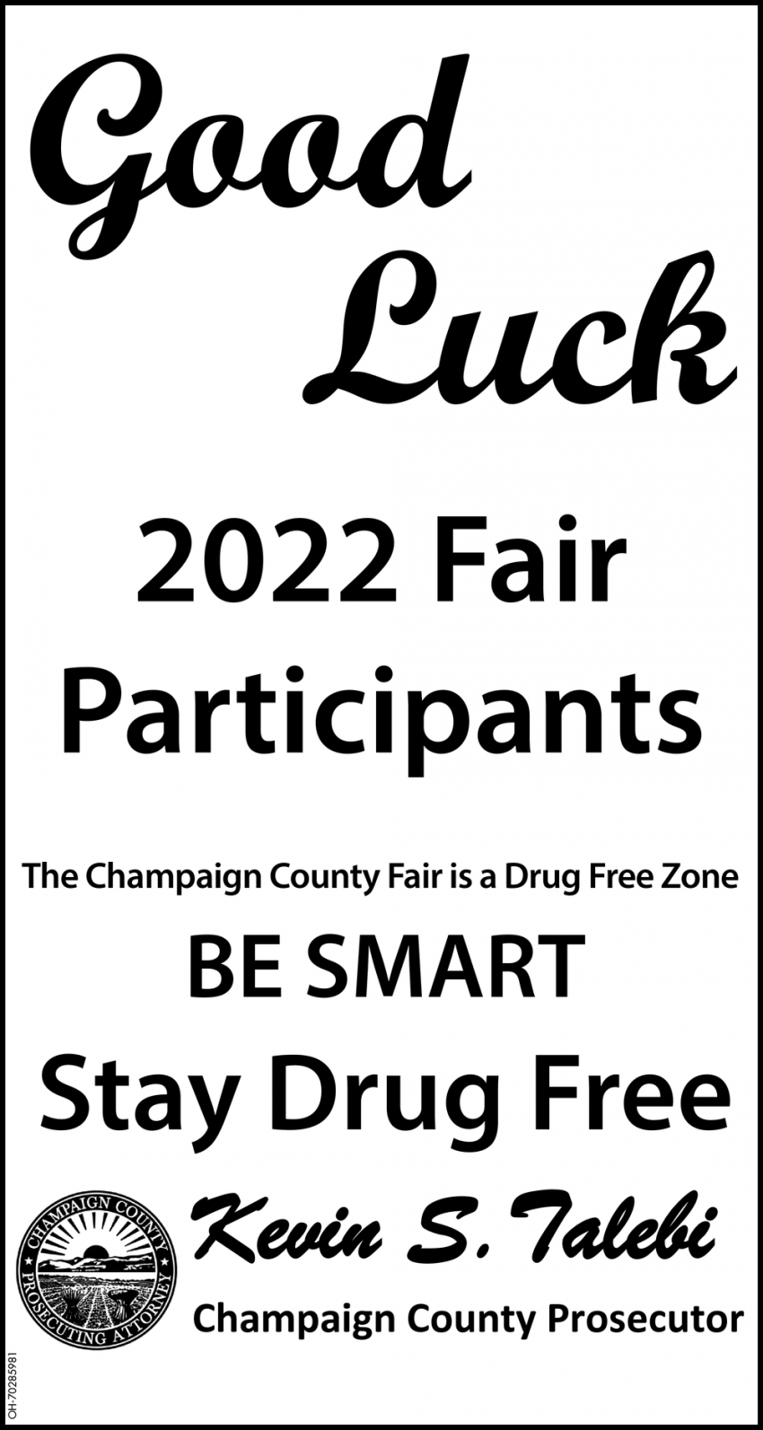 Good Luck 2022 Fair Participants