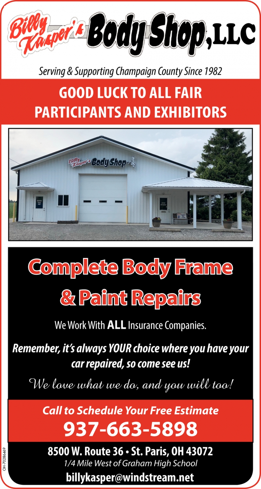 Complete Body Frame & Paint Repairs