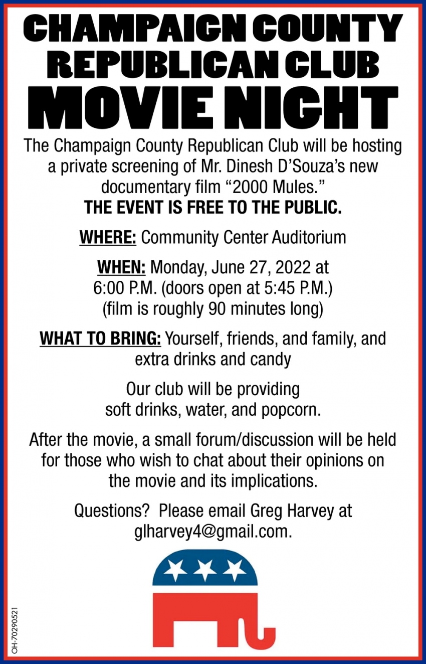 Champaign County Republican Club Movie Night