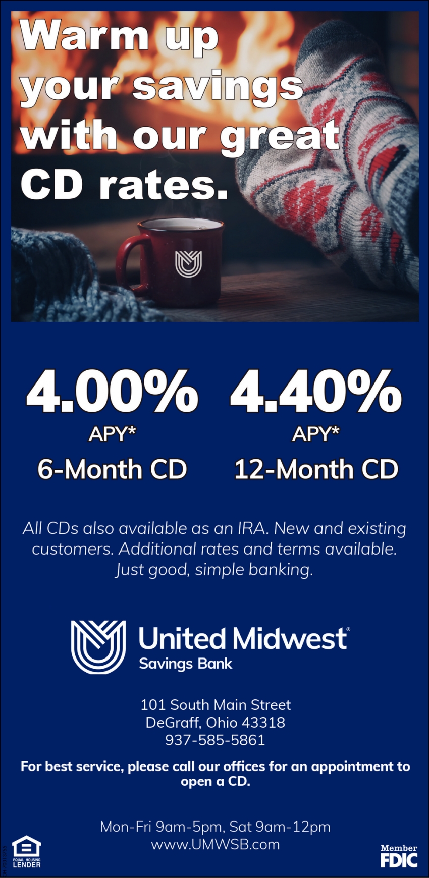 4.00% APY* 12-Month CD