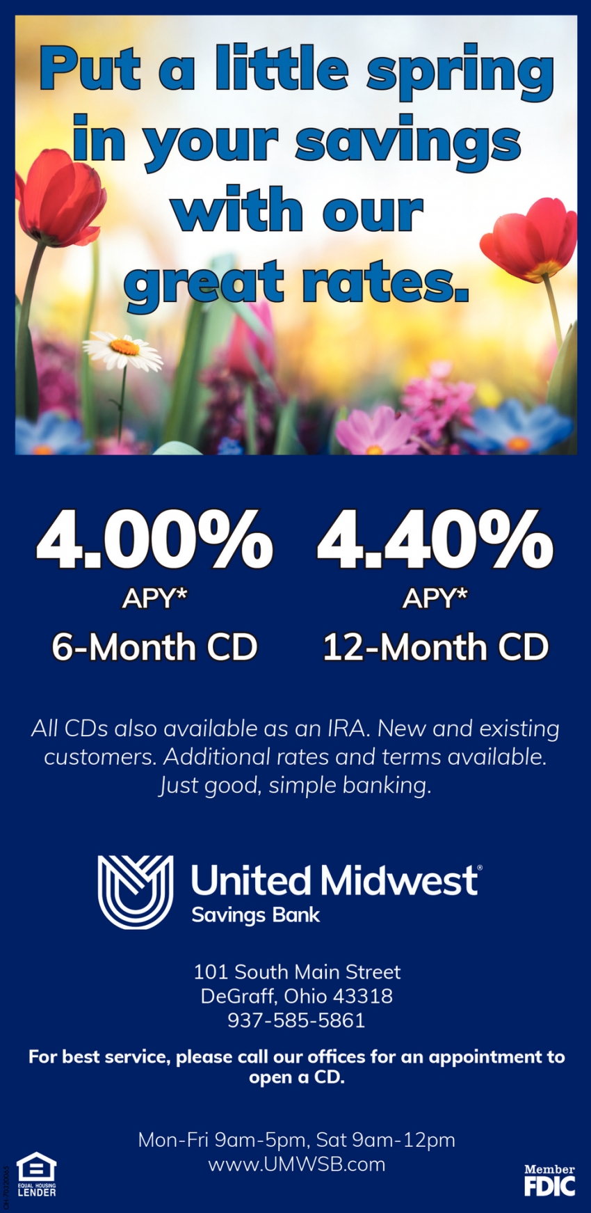 Put A Little Spring In Your Savings With Our Great Rates