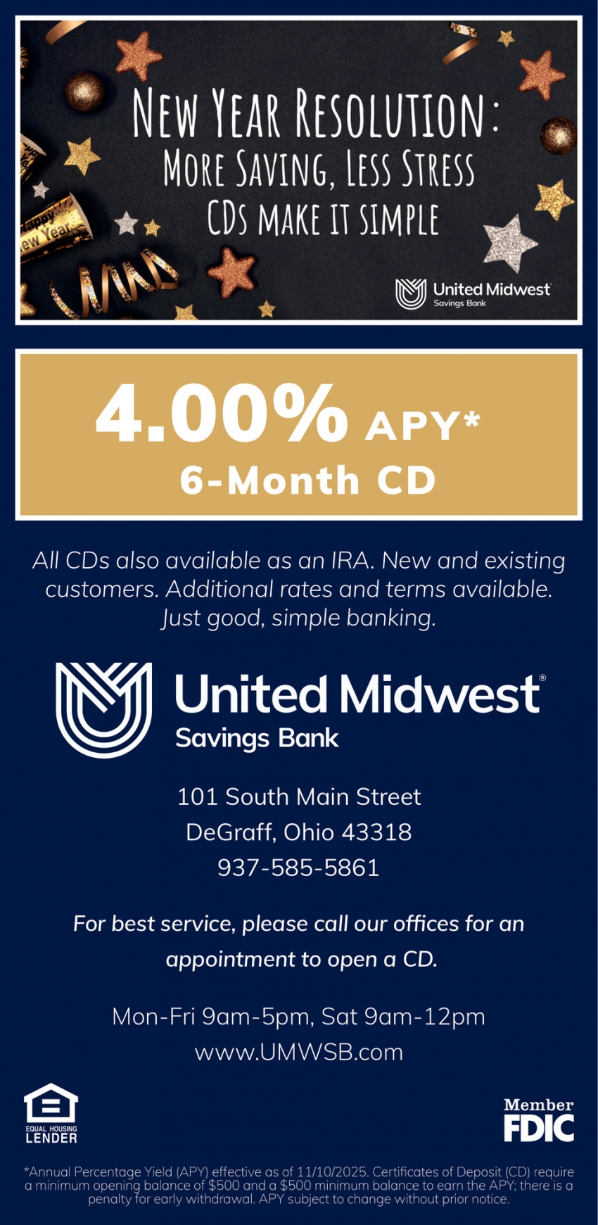 United Midwest Savings Bank - DeGraff