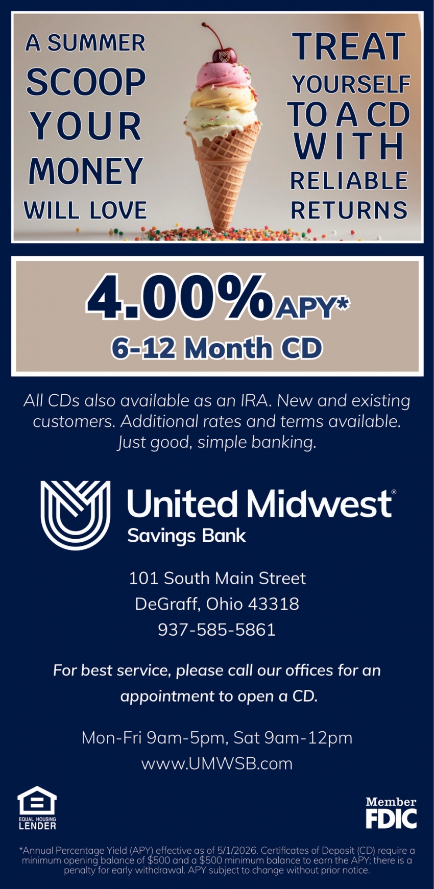 United Midwest Savings Bank - DeGraff