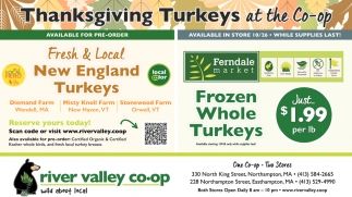 Fresh & Local New England Turkeys
