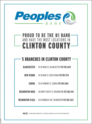 Proud To Be The #1 Bank