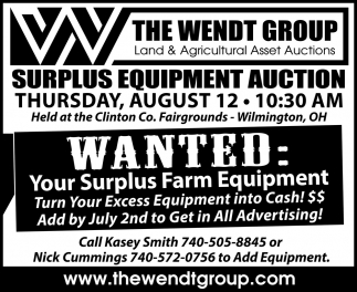 Surplus Equipment Auction