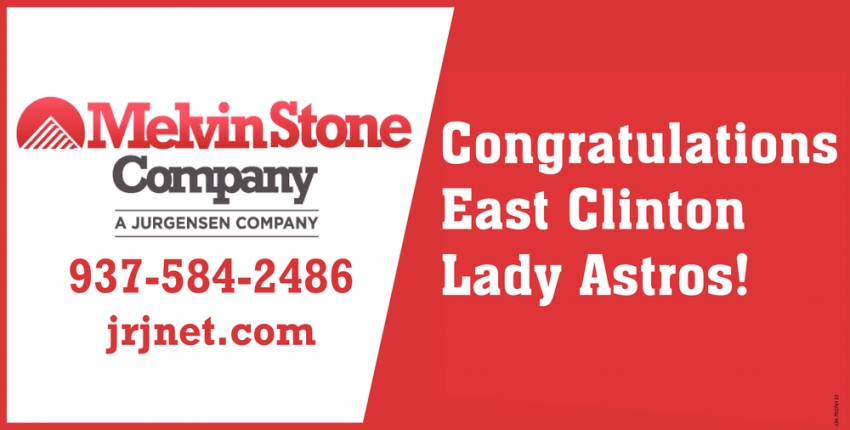 Congratulations East Clinton Lady Astros!