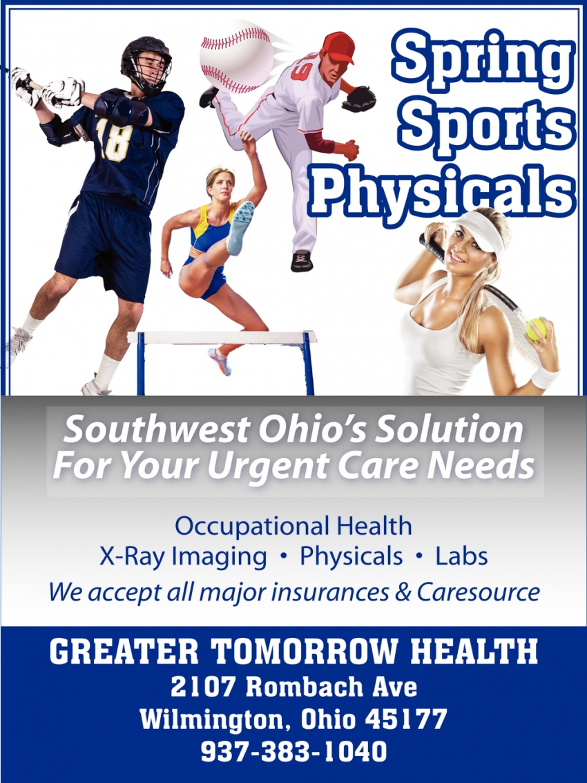 Spring Sports Physicals