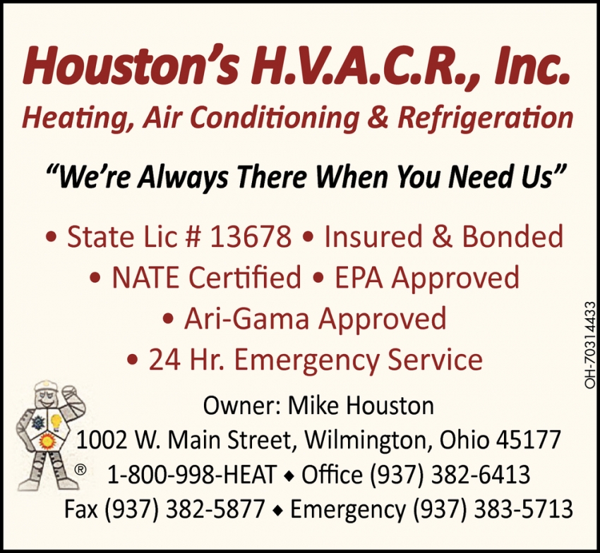 Heating, Air Conditioning & Refrigeration Services