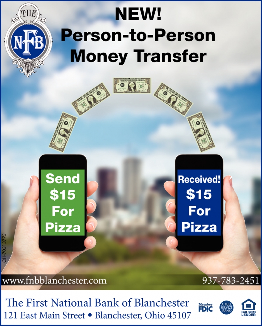 New! Person-To-Person Money Transfer