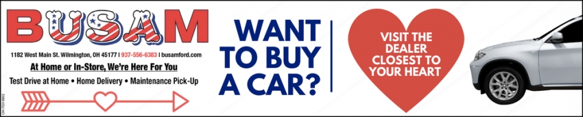 Want To Buy A Car?