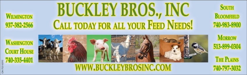 Call Today For All Your Feed Needs!