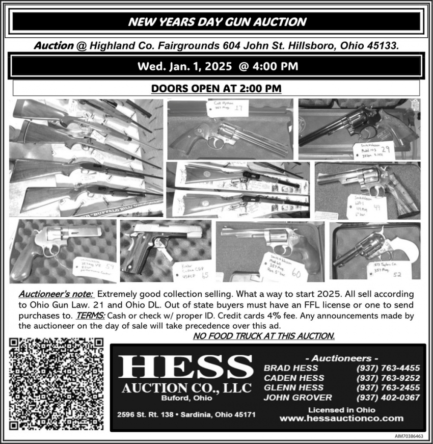 Hess Auction Co., LLC