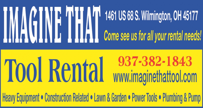 Imagine Tool Rental | Imagine That Party Supplies