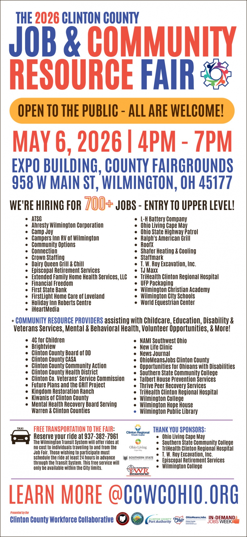 2026 Clinton County Job & Community Resource Fair (May 6, 2026)
