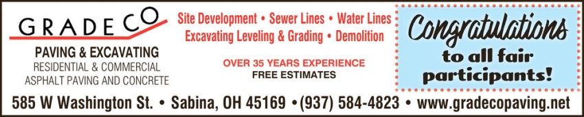 Grade Co Paving & Excavating