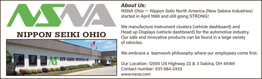 New Sabina Industries, Inc