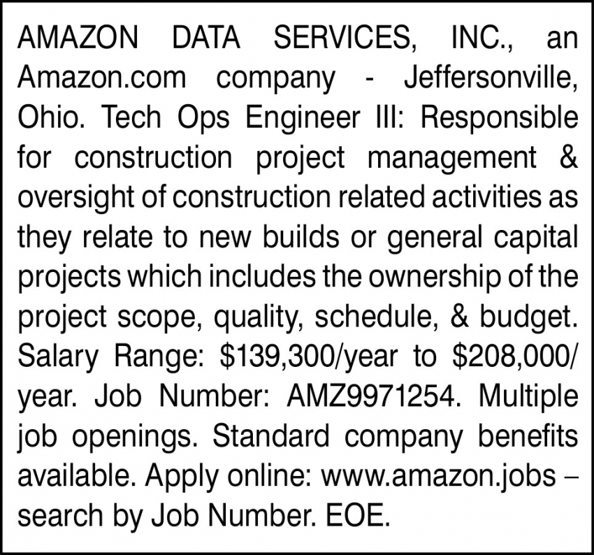 Amazon Data Services, Inc.