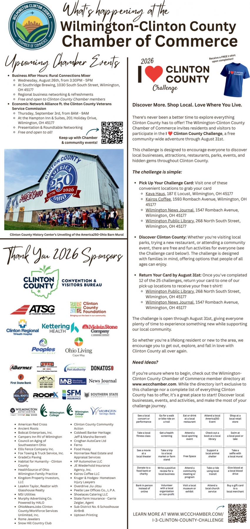 Wilmington-Clinton County Chamber of Commerce