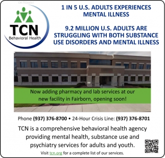 1 In 5 Us Adults Experiences Mental Illness Tcn Behavioral Health Fairborn Oh