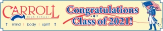 Congratulatons Class of 2021!