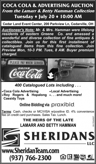 Coca Cola & Advertising Auction