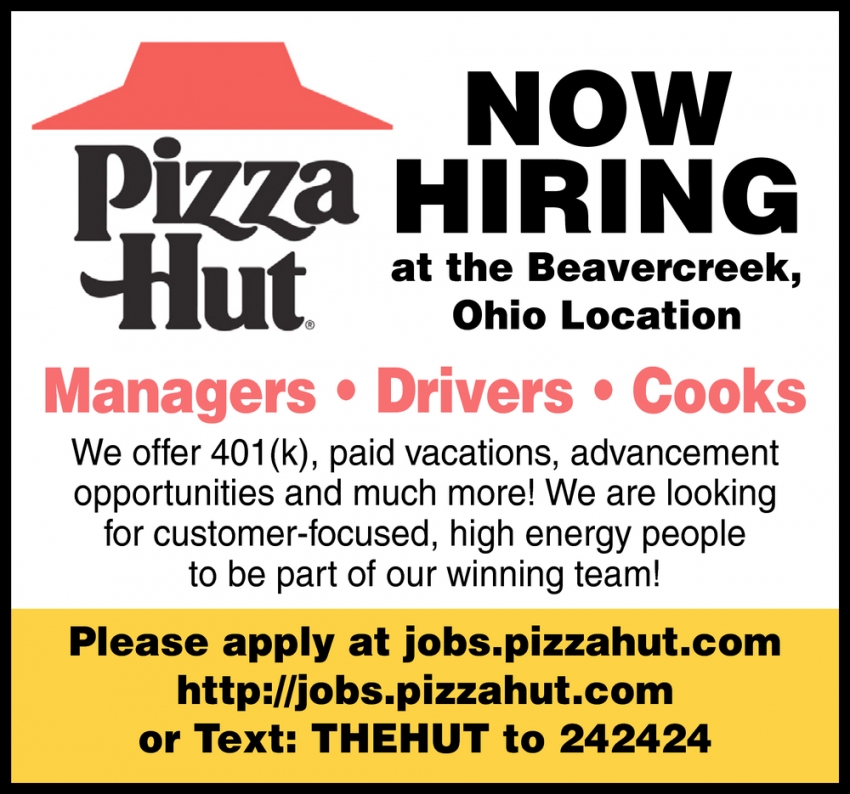 Managers - Drivers - Cooks