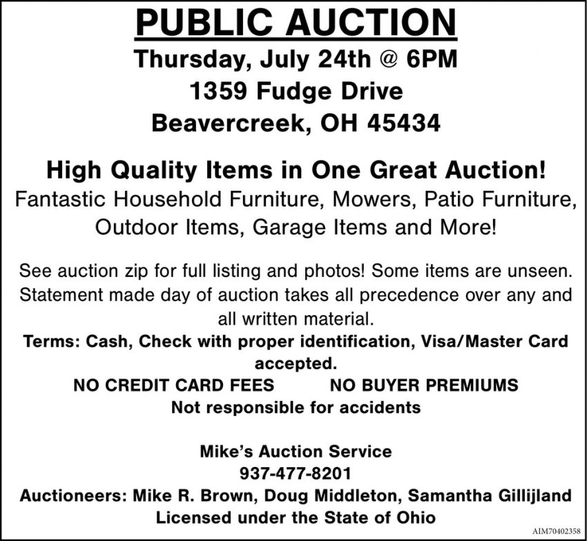 Mike's Auction Service