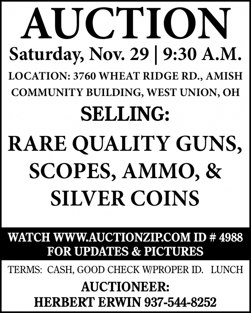 Herbert Erwin Auctioneer