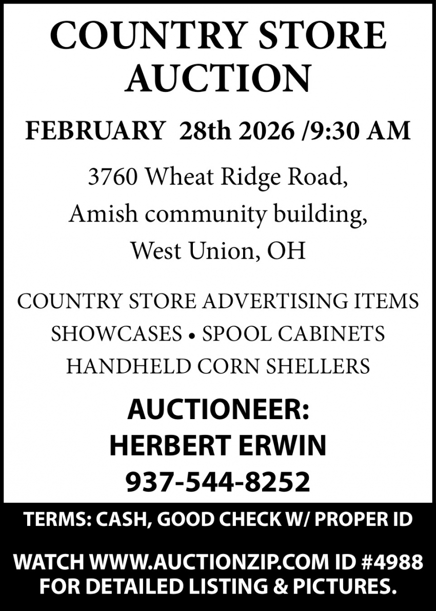 Herbert Erwin Auctioneer