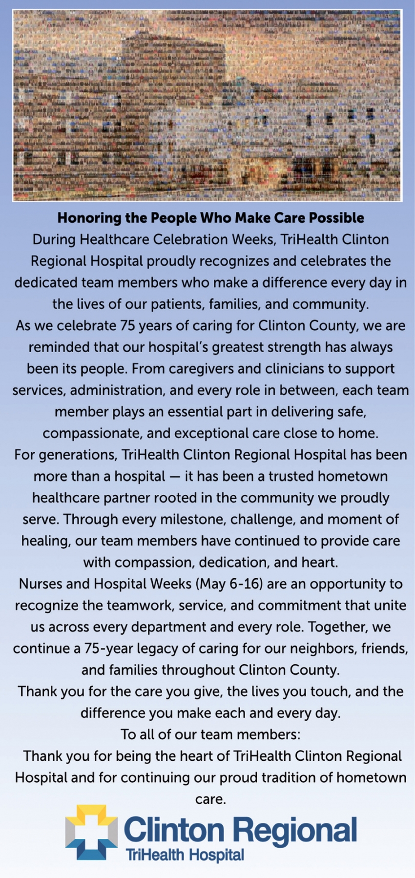 Clinton Regional - TriHealth Hospital