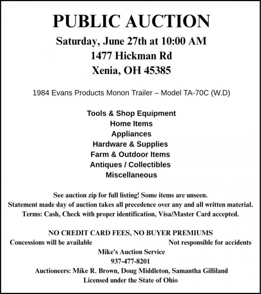 Mike's Auction Service