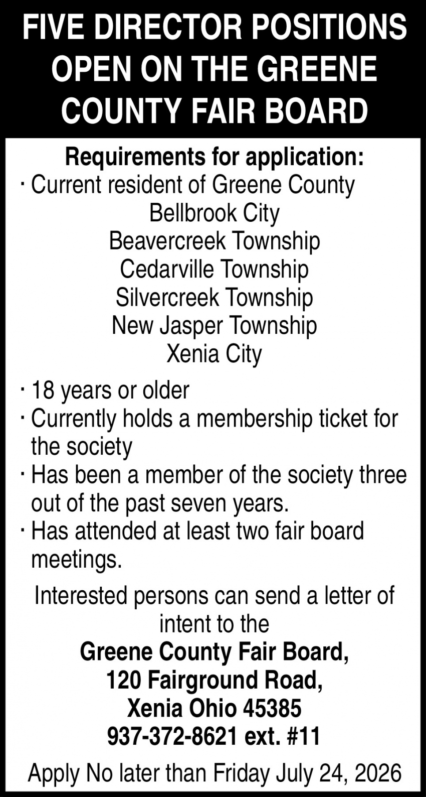 Greene County Fair Board