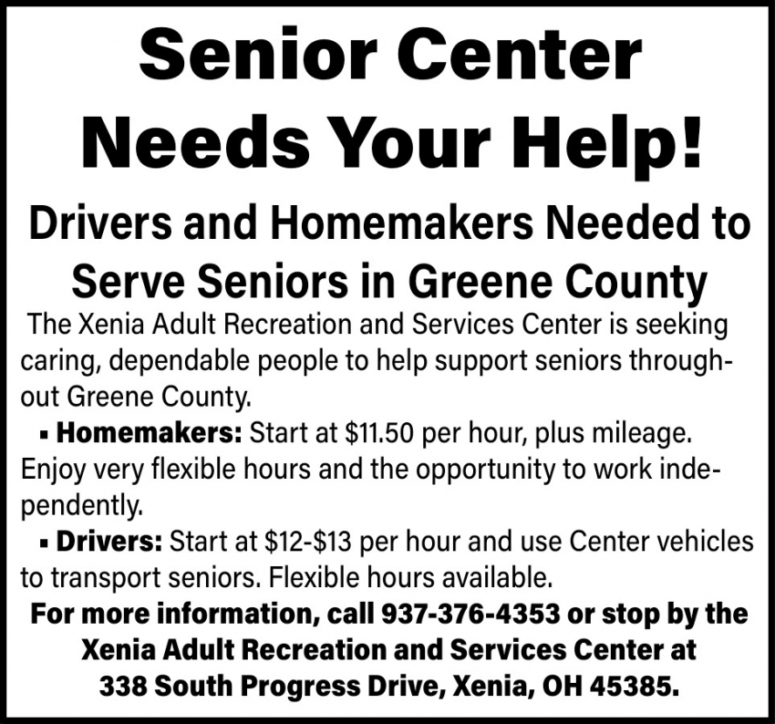 Xenia Adult Recreation & Services Center