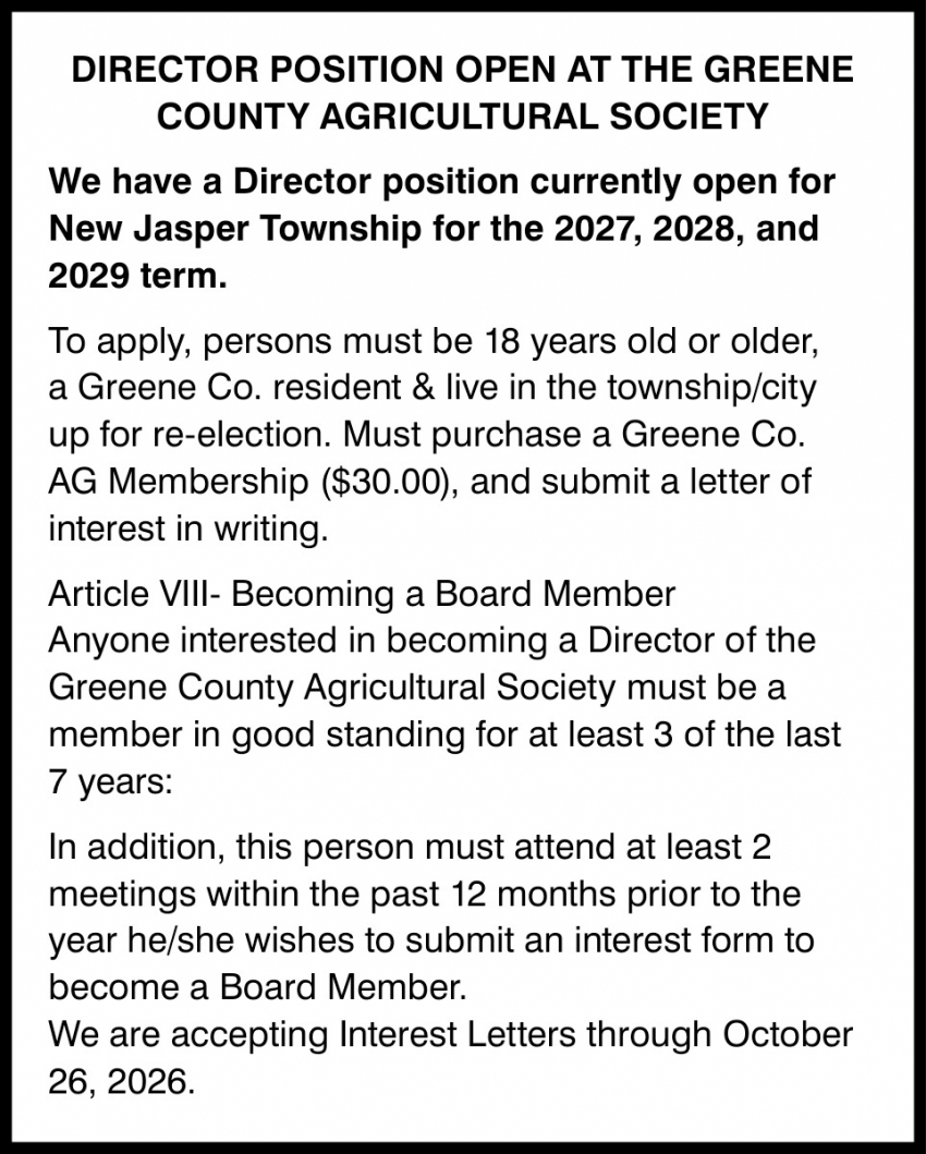 Greene County Agricultural Society