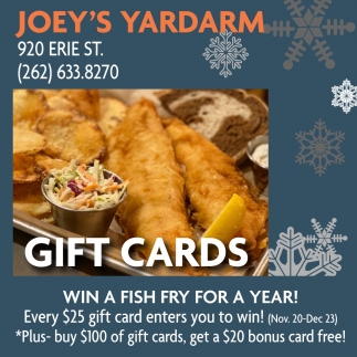 Win a Fish Fry for a Year!
