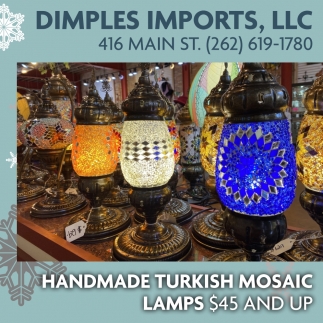 Handmade Turkish Mosaic Lamps $45 and Up