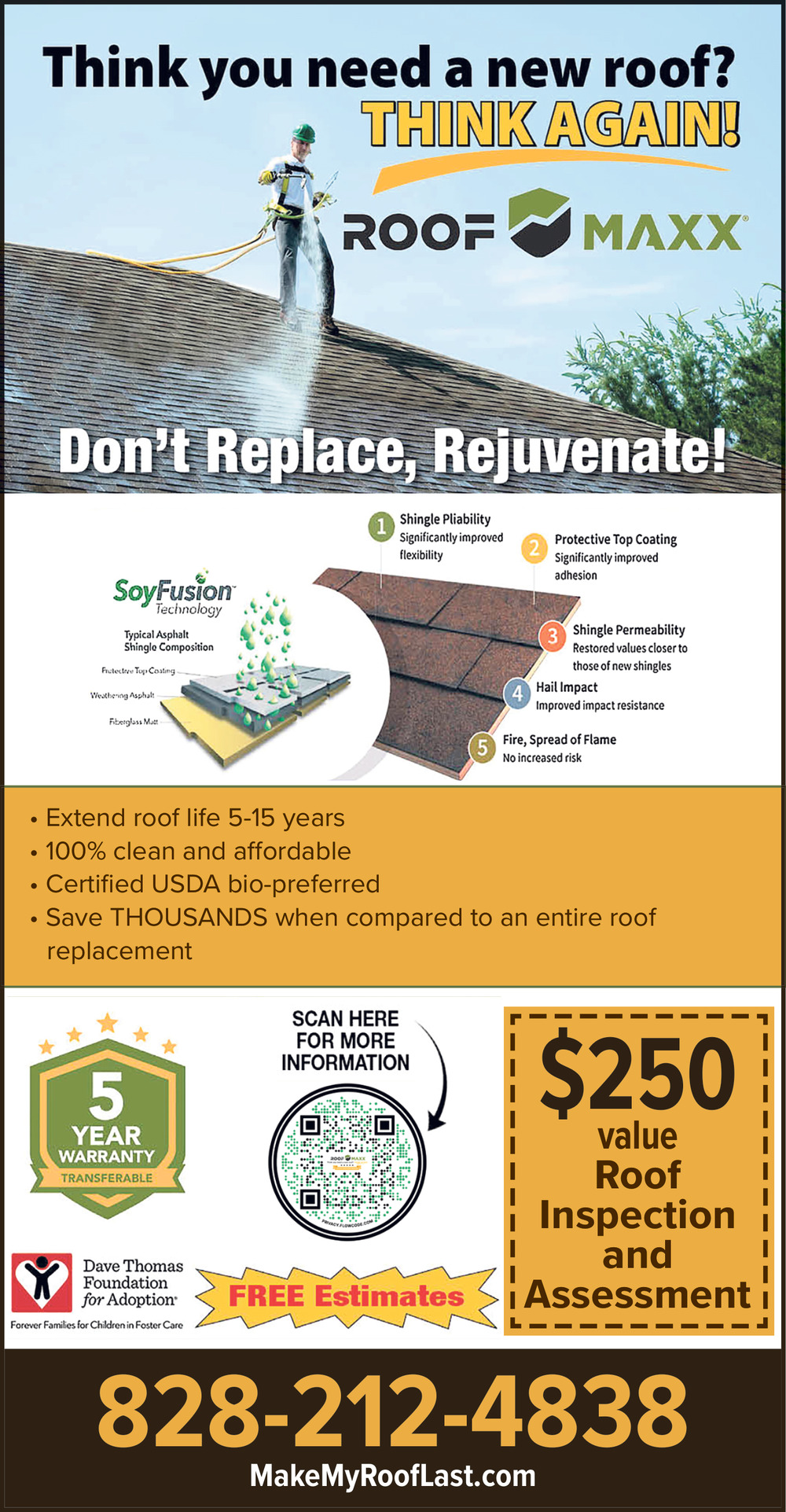 Think You Need  a New Roof? Think Again!, Roof Maxx