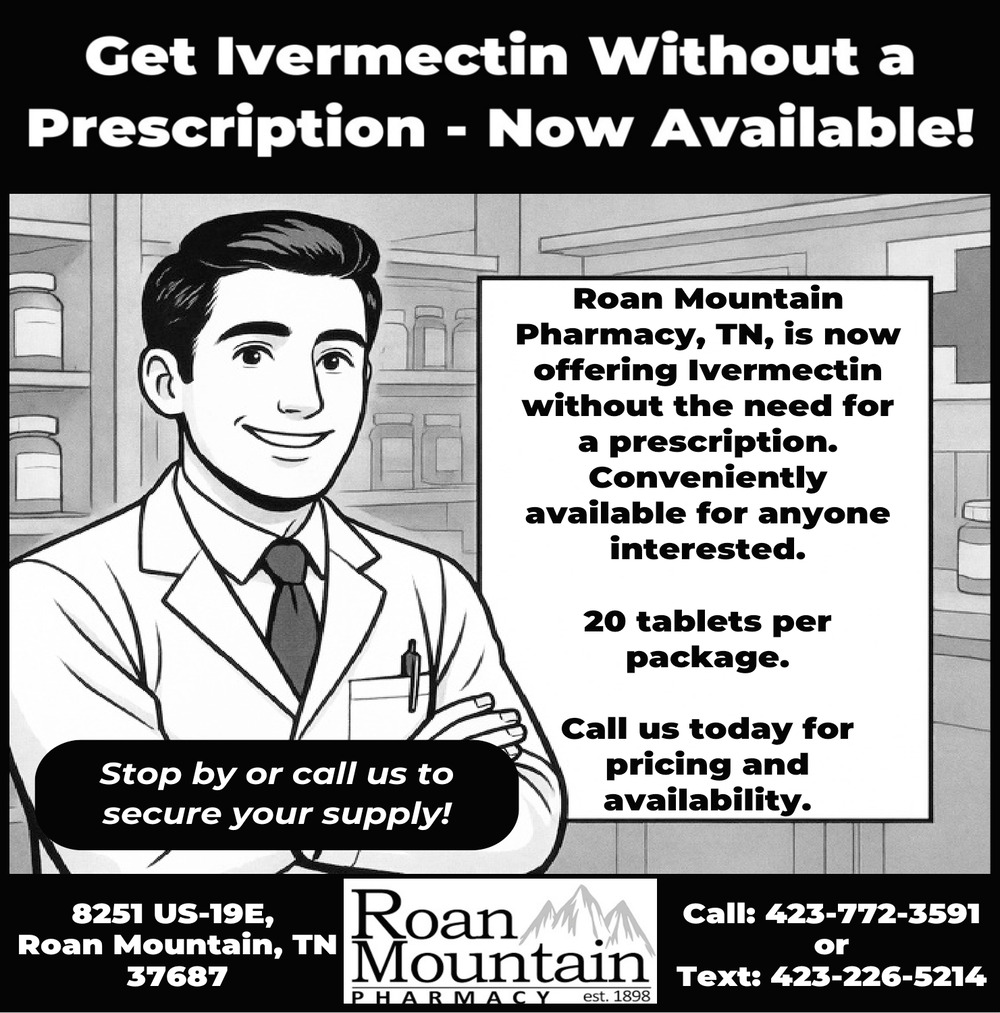 Get Ivermectin Without a Prescription, Roan Mountain Pharmacy
