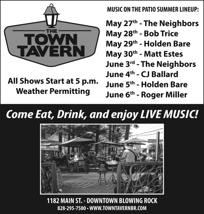 Come Eat, Drink and Enjoy Live Music