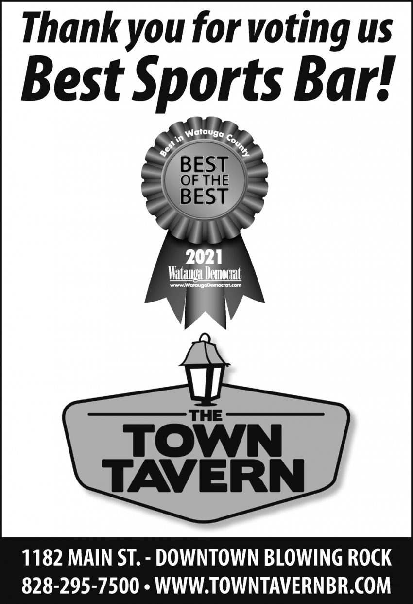 Thank You for Voting Us Best Sports Bar!