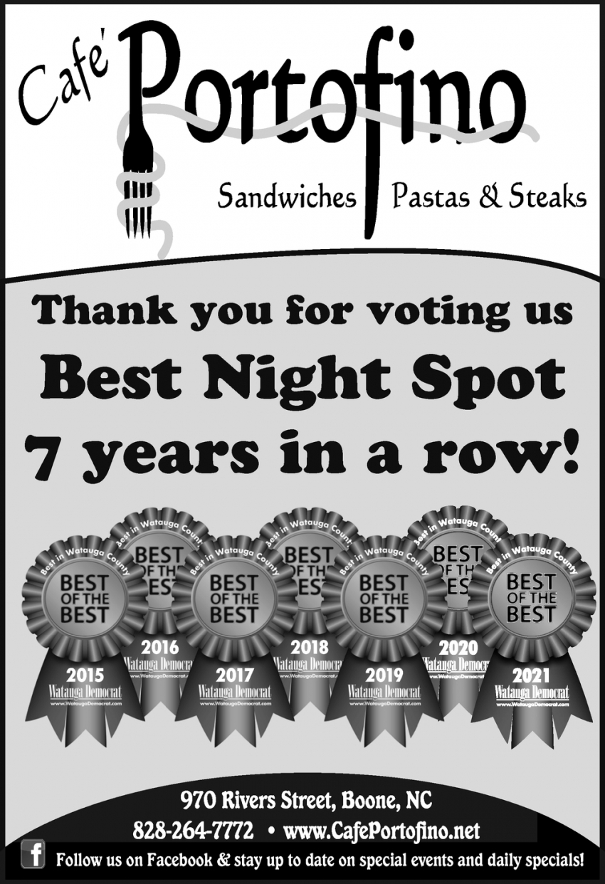 Thank You for Voting Us Best Night Spot