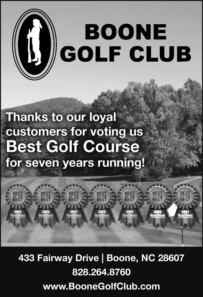 Thanks To Our Loyal Customers For Voting Us Best Golf Course