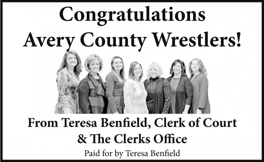 Congratulations Avery County Wrestlers!!