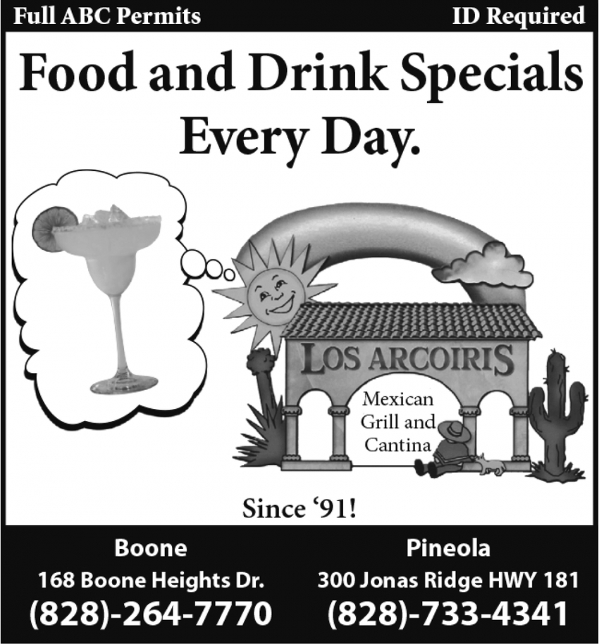 Food And Drinks Specials Every Day